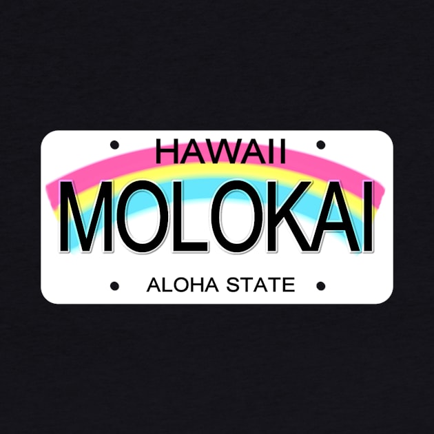 Molokai Hawaii License Plate by Mel's Designs